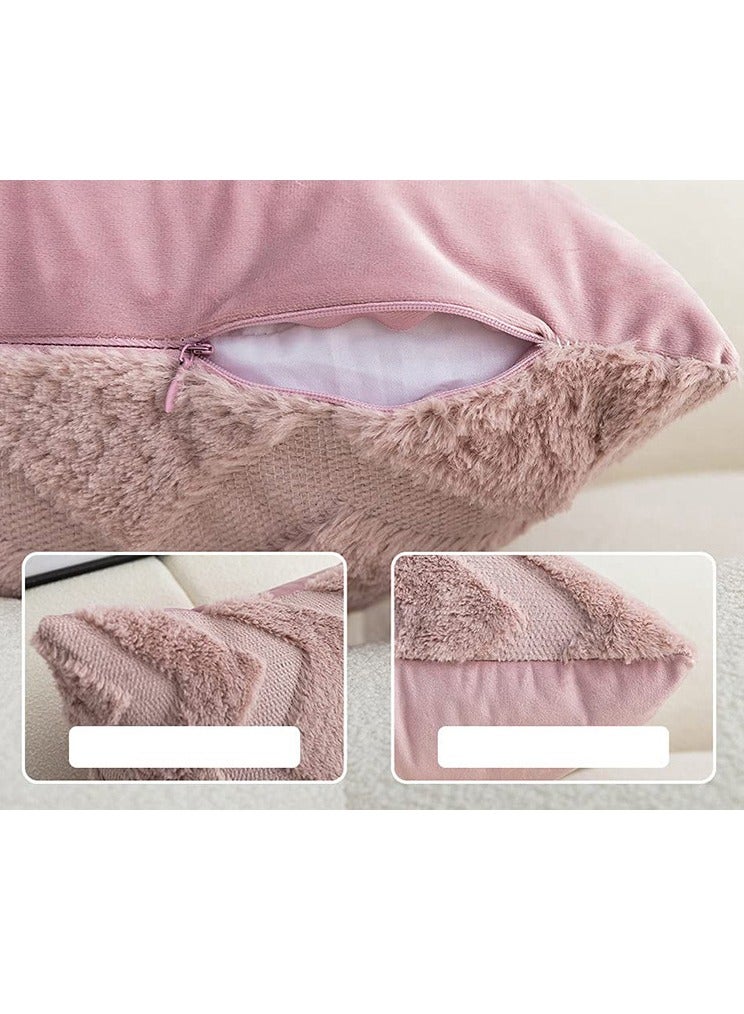 2 PCS Of Throw Pillow With Extra Comfort And Fluffy Material With Soft Touch