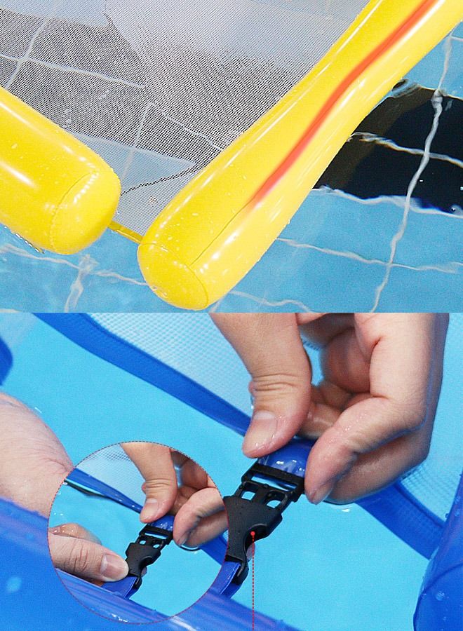 Pool Floats Raft Inflatable Fabric Pool Float with Headrest Large Water Inflatable Pool Float for Swimming Pool with Pump Summer Swimming Pool Toys Party Supplies