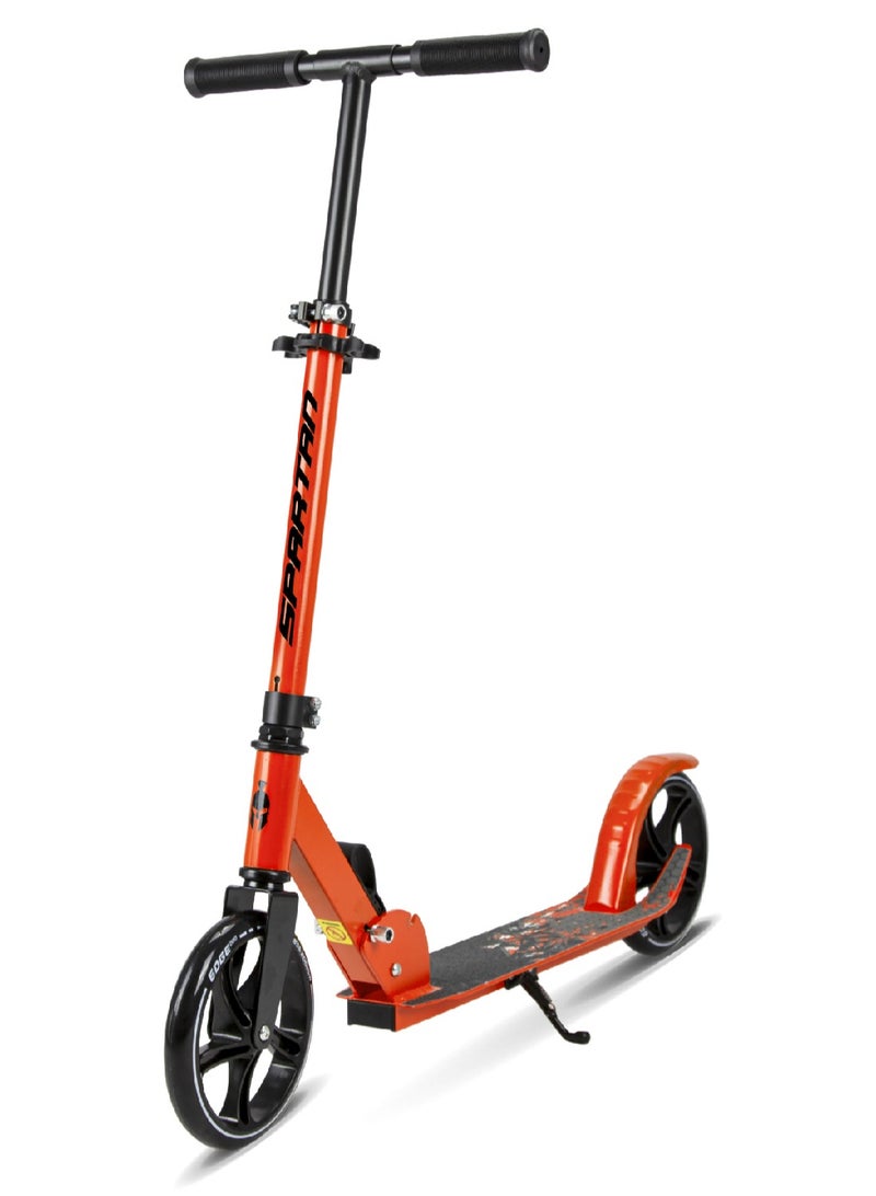 Edge Folding 2 Wheel Kick Scooters 200mm | Adjustable Handlebar | Easy  Folding Mechanism | PU Wheels 200mm |  Folding Scooter Orange