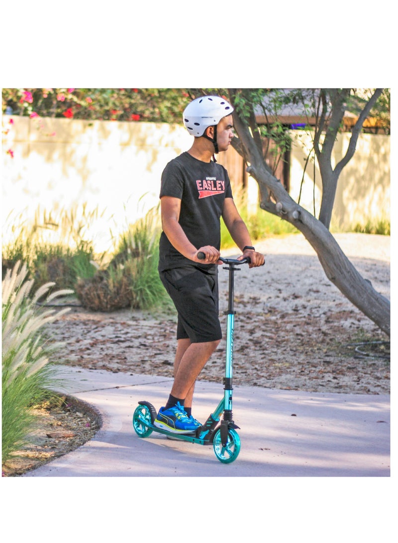 Extreme Folding 2 Wheel-Kick Scooter For Ages 5+  | Adjustable Handlebars | ABEC-7 Bearings | PU Wheels |  Front Suspension | Alloy Light weight Kids Scooter : Orange