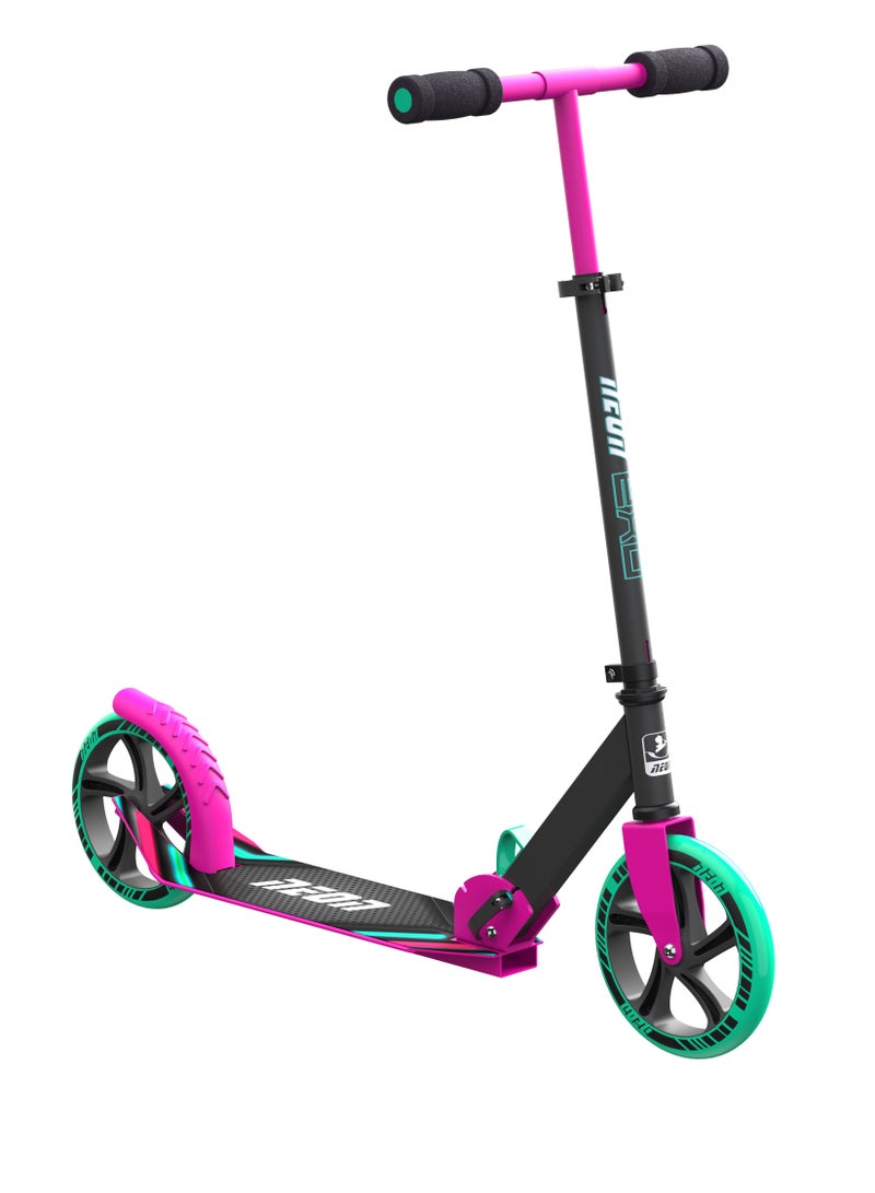 Neon EXO is the perfect 2 wheels scooter for first-time riders,with light-up and floding (Pink)