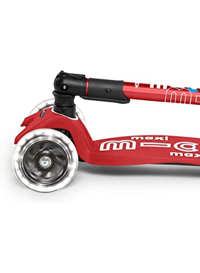 Maxi Micro Deluxe Foldable Kick Scooter Red