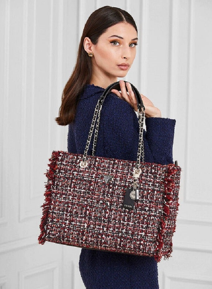 GUESS CESSILY Boucle tote bag