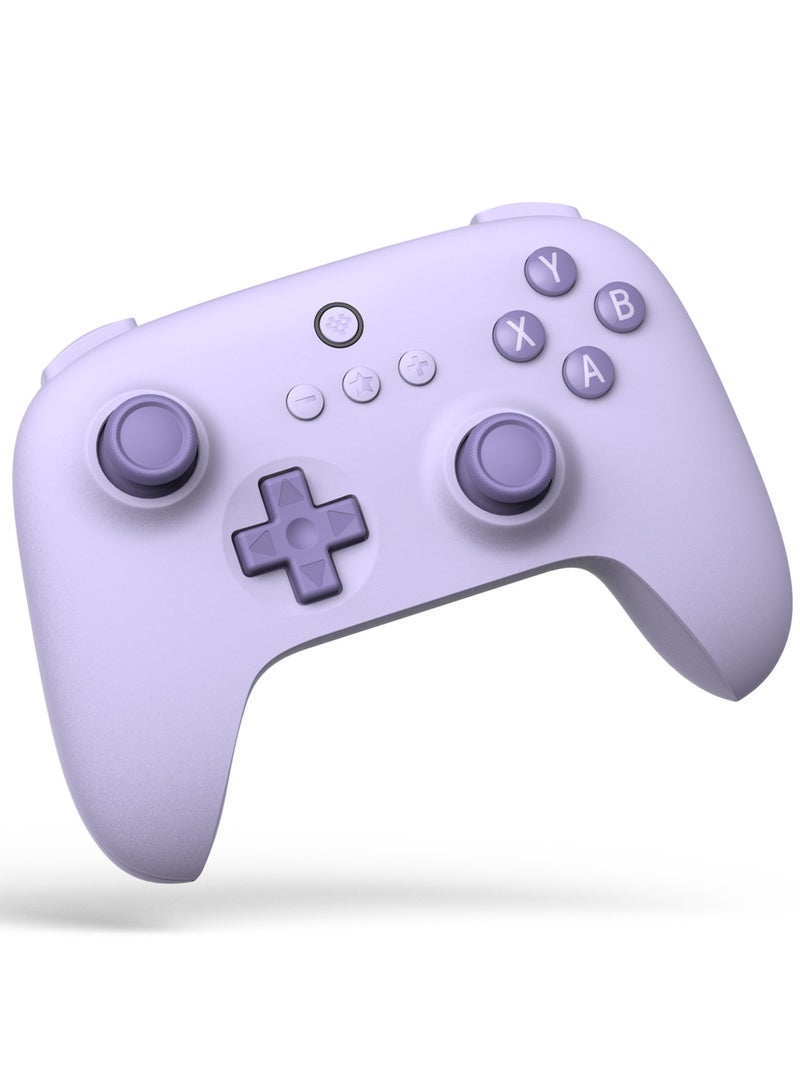 8Bitdo Ultimate C 2.4g Wireless Controller with Turbo Function and Rumble Vibration for PC Windows, Android, Steam Deck, Raspberry Pi (Lilac Purple)