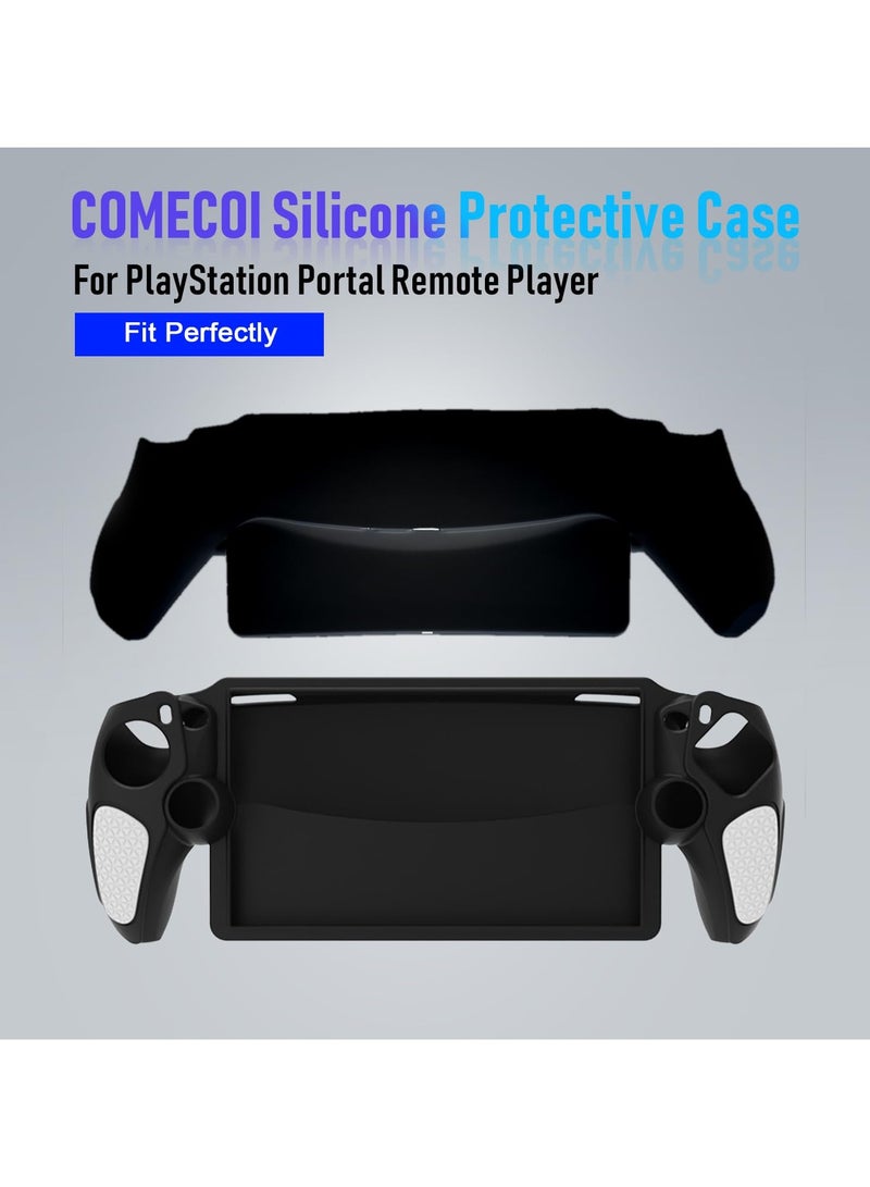 For Playstation Portal Case, Silicone Case - Absorption Anti-Fingerprint Cover Case, for PS5 Portal Protective Case with Ergonomic Grip