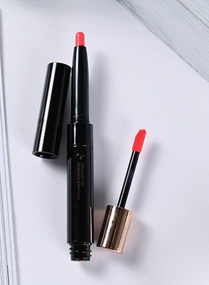 Moisturizing Lipstick+ Matte Velvet Lip Gloss (05#)