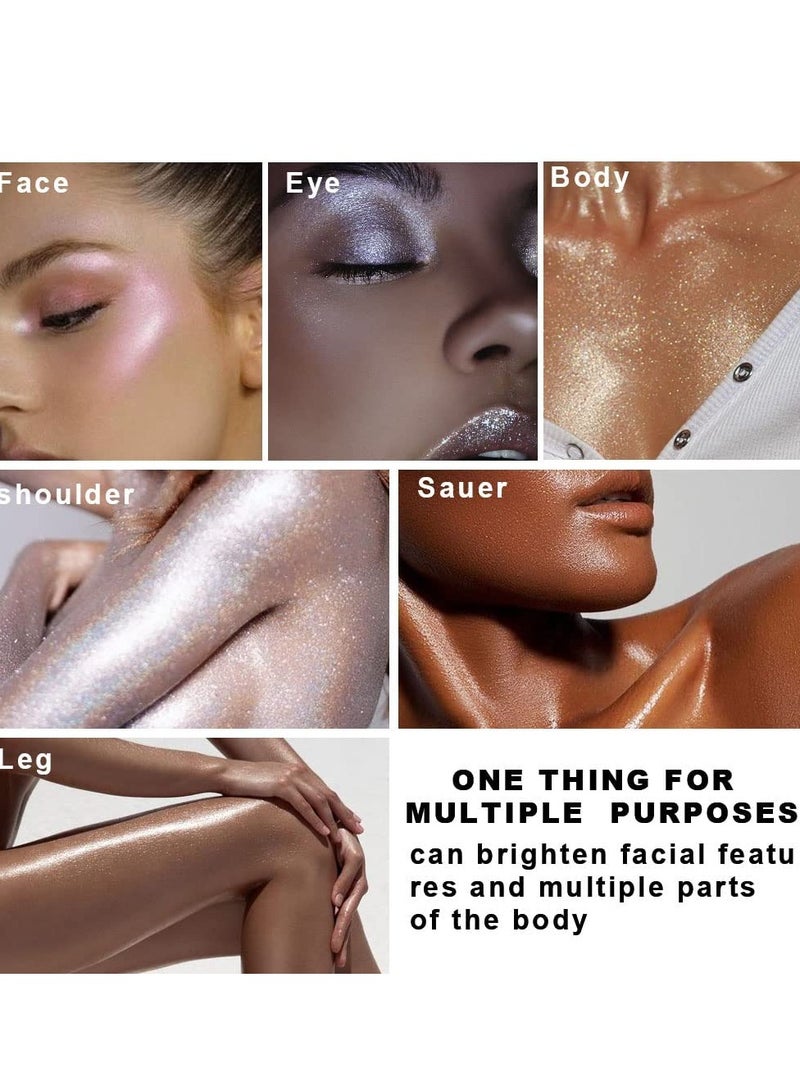 8 Colors Face Body Cheek Diamond Shimmer Highlighter Highlight Makeup Palette