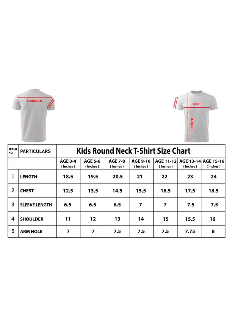 Pack of 5 Stylish Boy's T-Shirt Combo Pack - Short Sleeve Printed Combo T-Shirt for Boy's - Boy's Round Neck T-Shirt Combo Pack - Kid's Combo T-Shirt