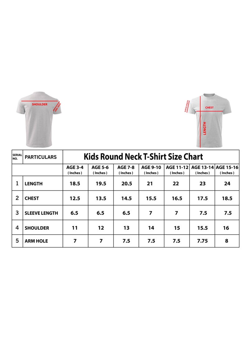 Pack of 5 Stylish Boy's T-Shirt Combo Pack - Short Sleeve Printed Combo T-Shirt for Boy's - Boy's Round Neck T-Shirt Combo Pack - Kid's Combo T-Shirt