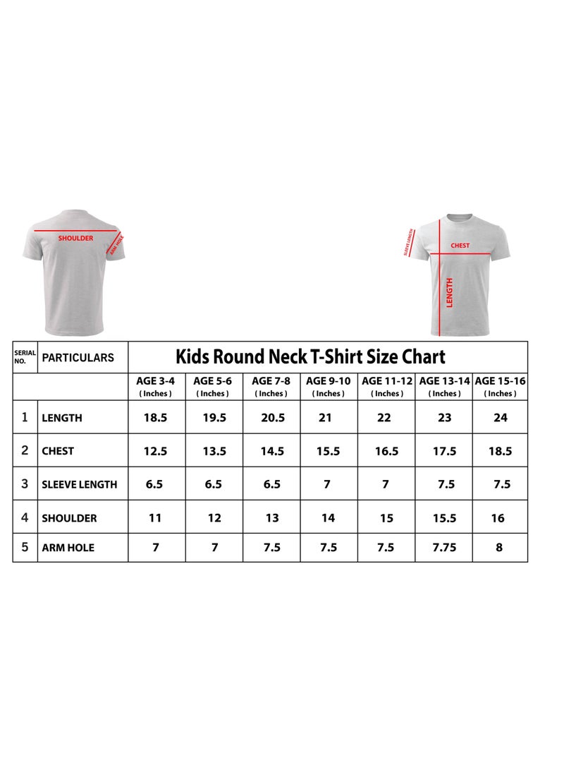 Pack of 5 Stylish Boy's T-Shirt Combo Pack - Short Sleeve Printed Combo T-Shirt for Boy's - Boy's Round Neck T-Shirt Combo Pack - Kid's Combo T-Shirt