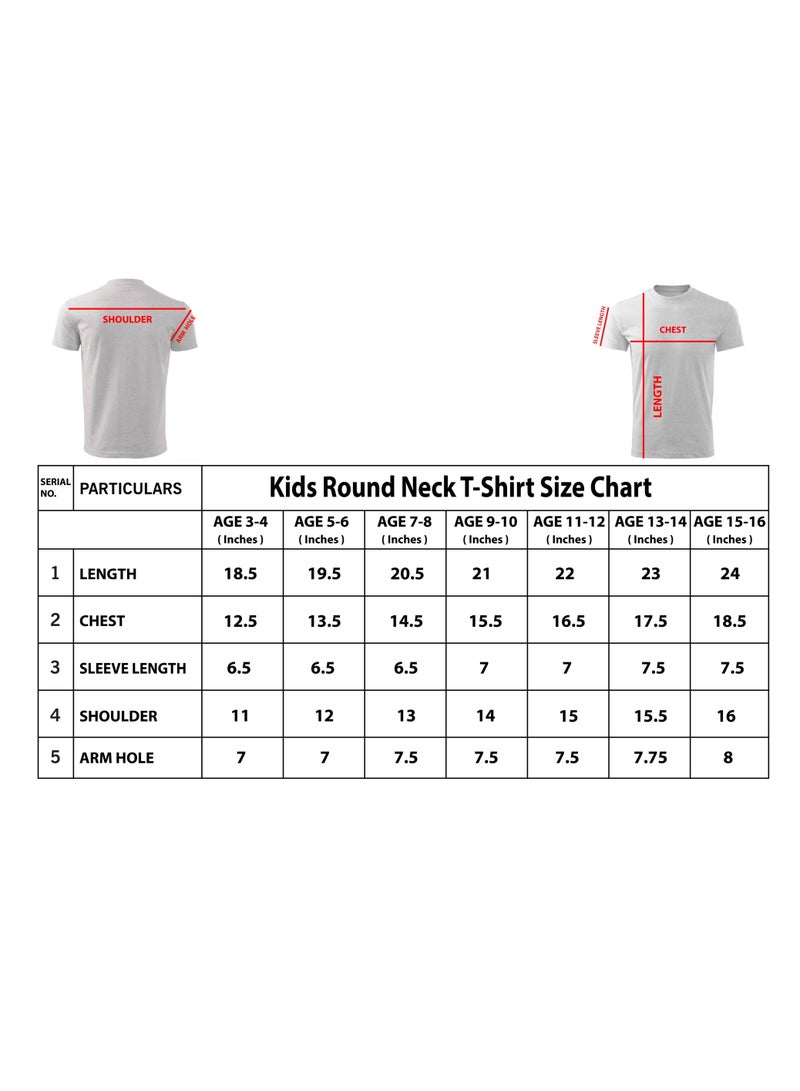 Pack of 5 Stylish Boy's T-Shirt Combo Pack - Short Sleeve Printed Combo T-Shirt for Boy's - Boy's Round Neck T-Shirt Combo Pack - Kid's Combo T-Shirt