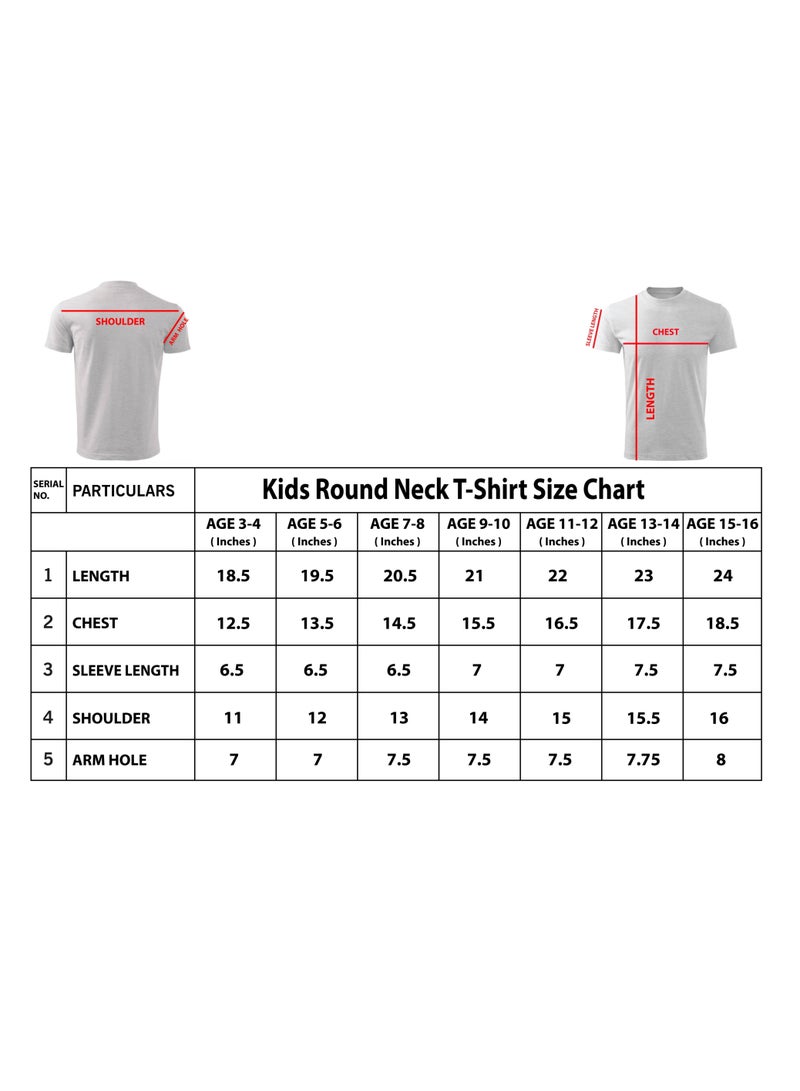 Pack of 5 Stylish Boy's T-Shirt Combo Pack - Short Sleeve Printed Combo T-Shirt for Boy's - Boy's Round Neck T-Shirt Combo Pack - Kid's Combo T-Shirt