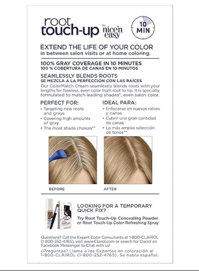 Root Touch-Up by Nice'n Easy Permanent Hair Dye Medium Blonde 8