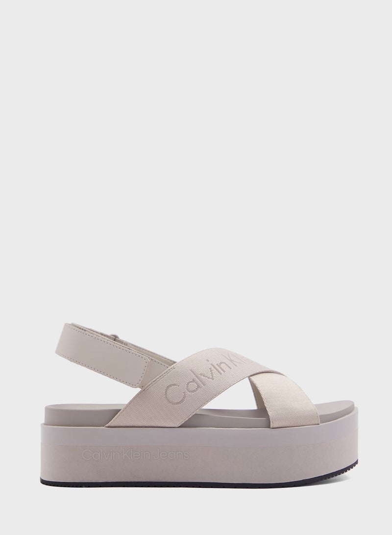 Flatform Sling Sandals