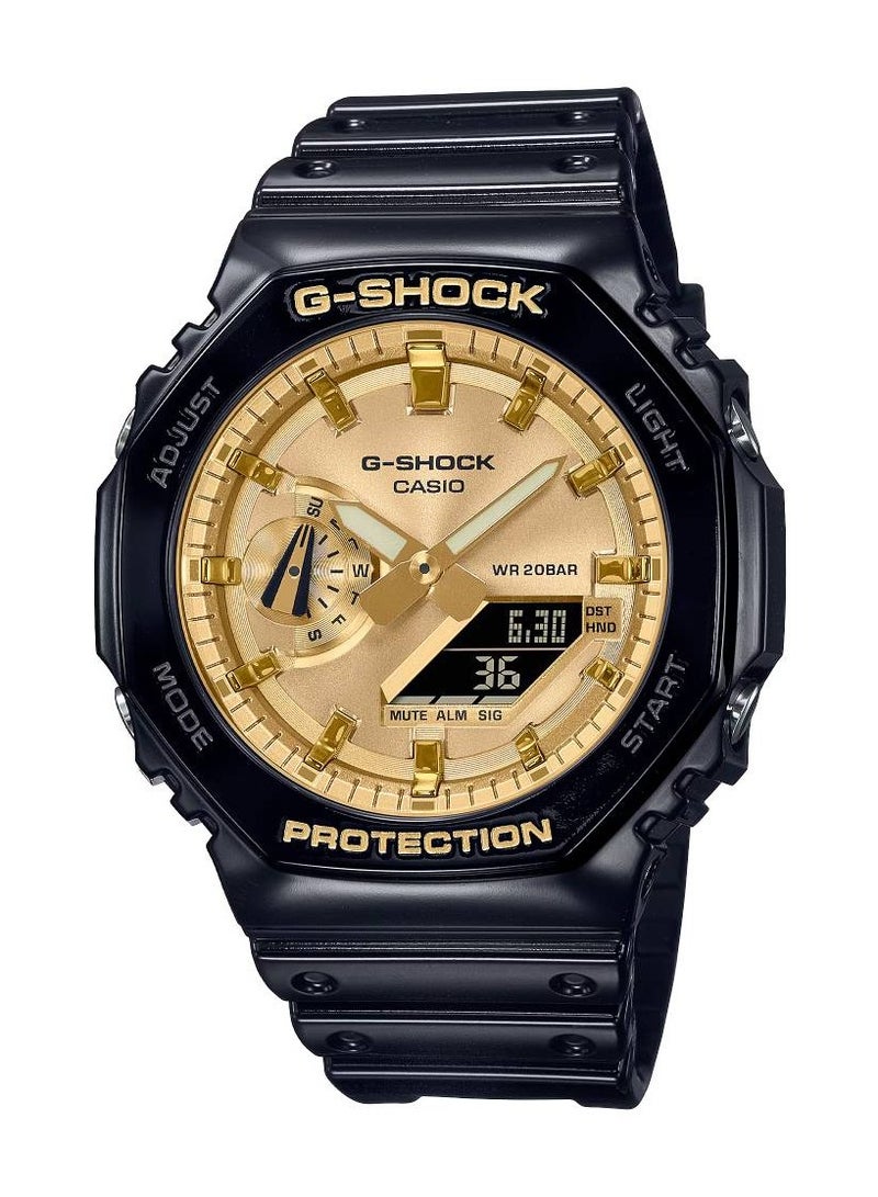 Unisex Analog+Digital Asymmetrical Shape Resin Wrist Watch GA-2100GB-1ADR - 45.4 Mm