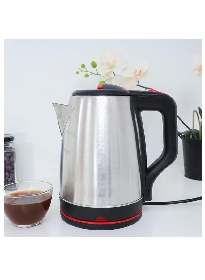 Stainless Steel Electric Kettle 1.8 L GK38044 360 Degrees Cordless Electric Jug Boil Dry Protection And Automatic Cut Off Perfect for Boiling Water/ Milk/Tea 1500 W Color Silver