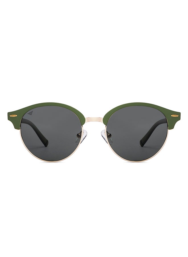 Havana By Lenskart Full Rim Clubmaster Polarized & UV Protected Sunglasses For Men & Women - VC S14482