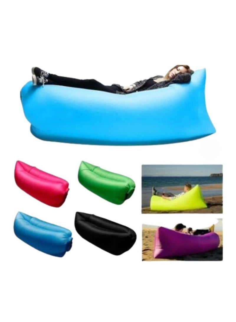 Versatile Inflatable Lounger with Air Sofa Pool Floats Waterproof & Anti Air Leaking Features  Perfect Couch for Outdoor Adventures Stylish Inflatable Chair for Hiking Beach and Music Festivals.