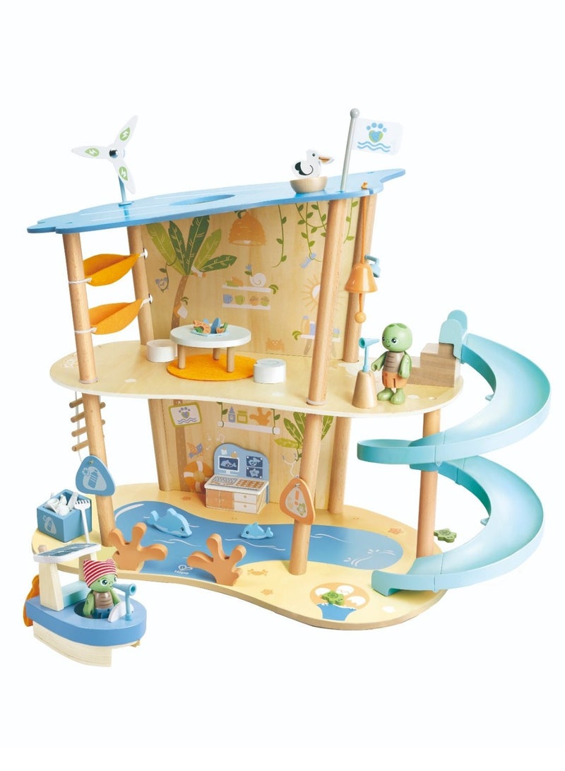 Hape Green Planet Ocean Rescue Playset W/ Accessories 47pcs