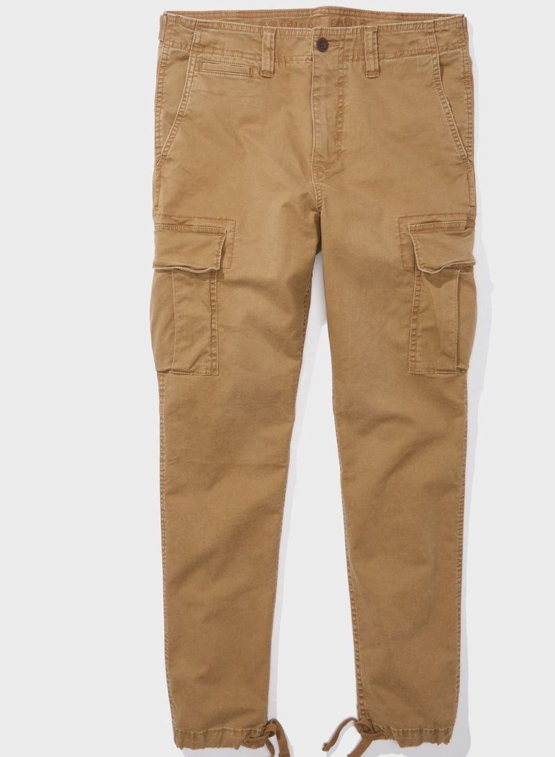 High Waist Slim Fit Cargo Pants