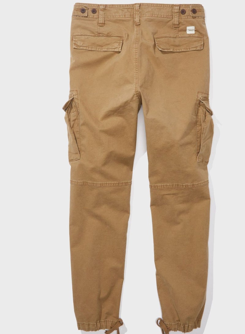 High Waist Slim Fit Cargo Pants