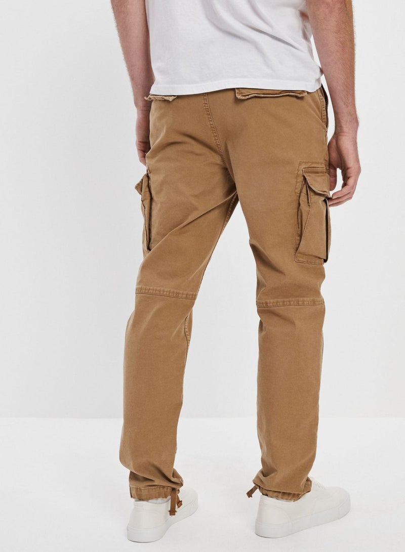 High Waist Slim Fit Cargo Pants