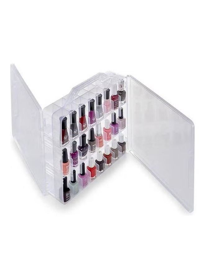 48 Grids Nail Polish Storage Box Clear