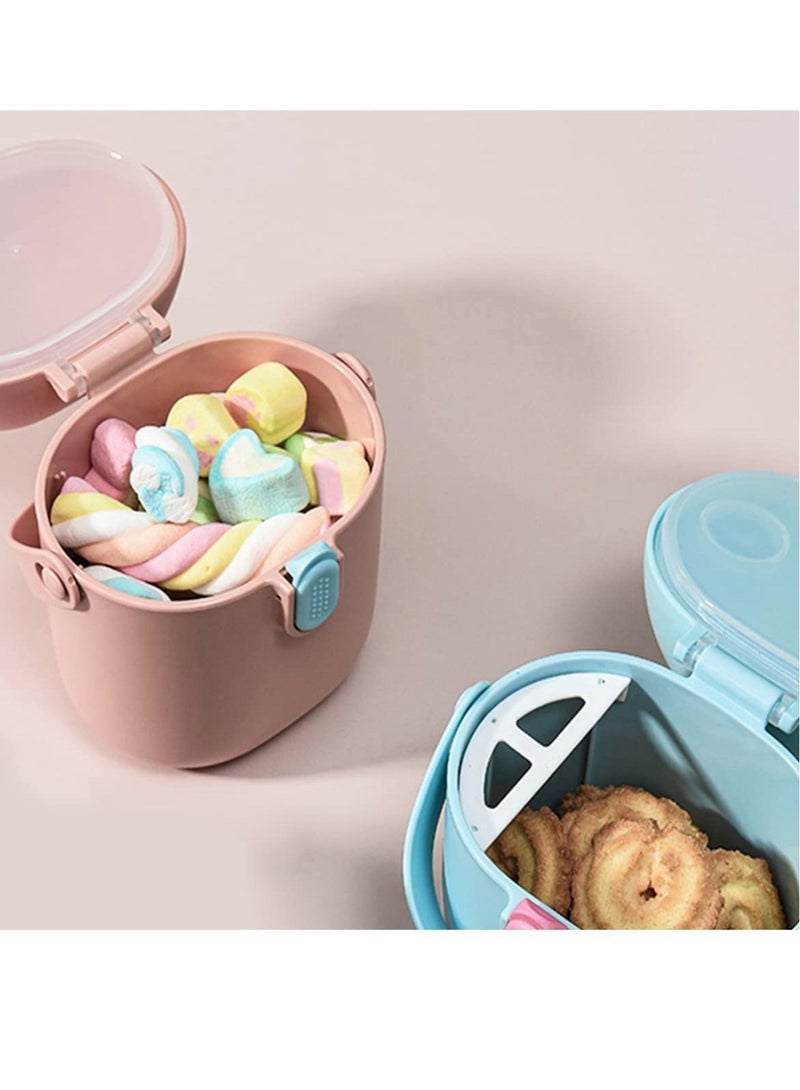 Milk Powder Dispenser Portable, Baby Snack Storage Box for Travel and Outdoor Activities