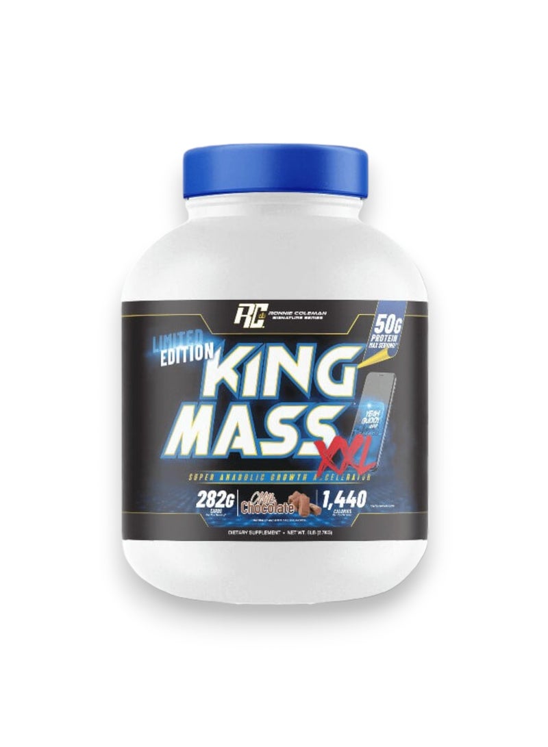 King Mass XXL, Super Anabolic Growth Accelerator, Milk Chocolate Flavour, 6 Lb