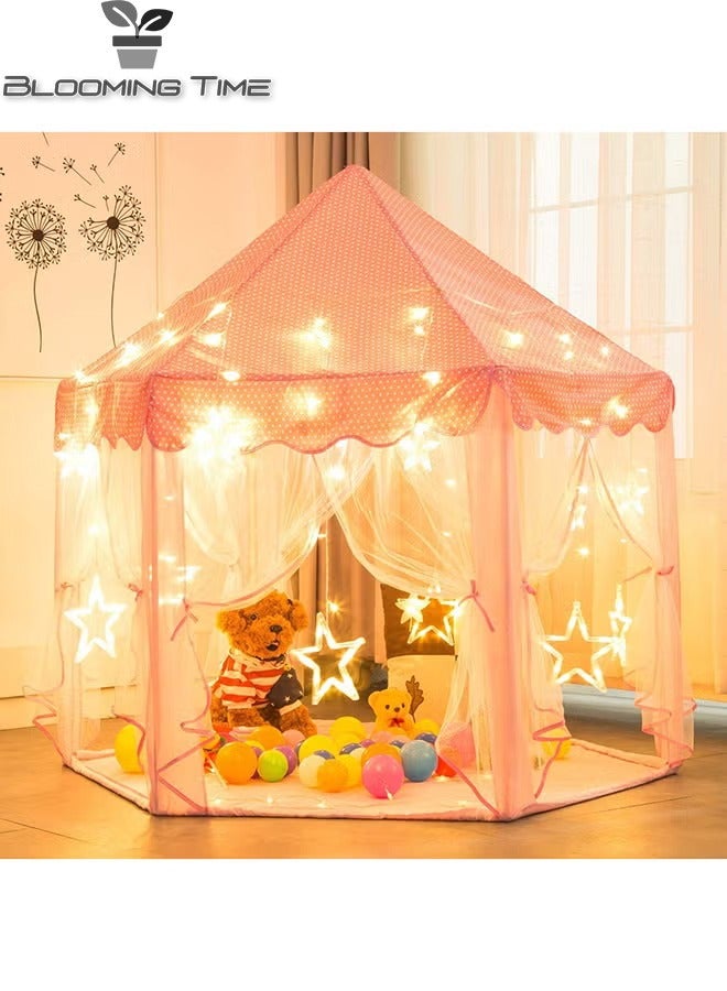 Princess Children's Spire Castle Game Tent, Indoor And Outdoor Games Can Also Be Used, Pink