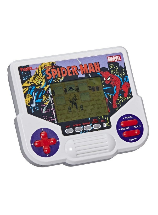 Hasbro Gaming Tiger Electronics Marvel Spiderman Electronic Lcd Video Gameretroinspired 1Player Handheld Gameages 8 And Up