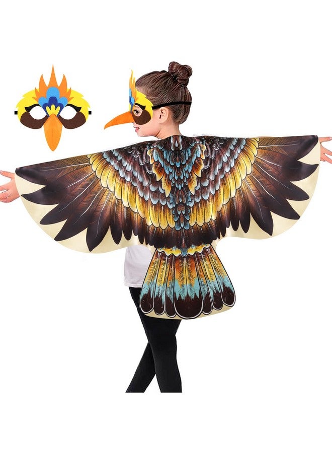 Eaglebird Wingscostumes For Kids Birdmask Owl Hawks Toddlerdressup For Girls Boys Halloween Party Toys