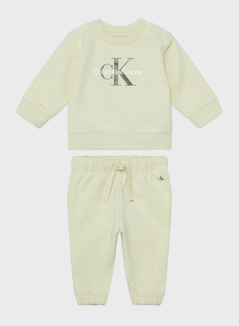 Kids Monogram Sweatshirt Set