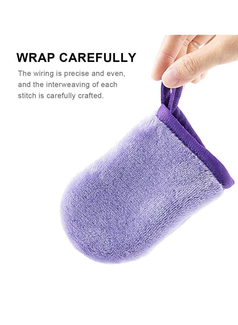 Soft Facial Mitts, Reusable Makeup Remover Glove, Soft Microfiber Face Deep Cleaning Pads, Flannel Body Wash Mitts, Bath Spa Cloth, Hypoallergenic Microfibre Face Cloth 2PCS Brand: Excefore