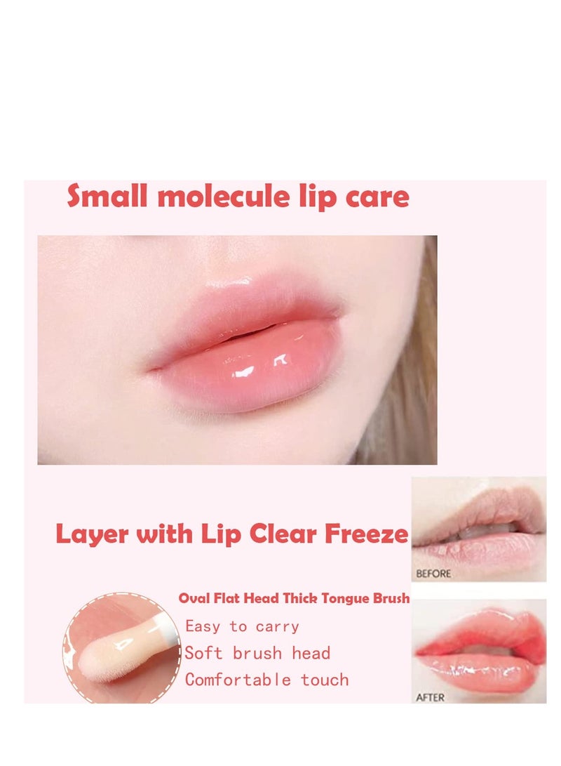 Lip Glow Oil Transparent Toot Lip Oil Portable Plumping Moisturizing Clear Lip Gloss for Dry and Chapped Lips Natural Nourishing Lip Care Deep Repair Use with Lipstick 3PCS