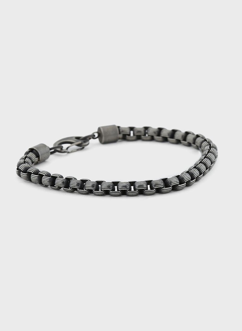 Steel Chain Bracelet In Gift Box