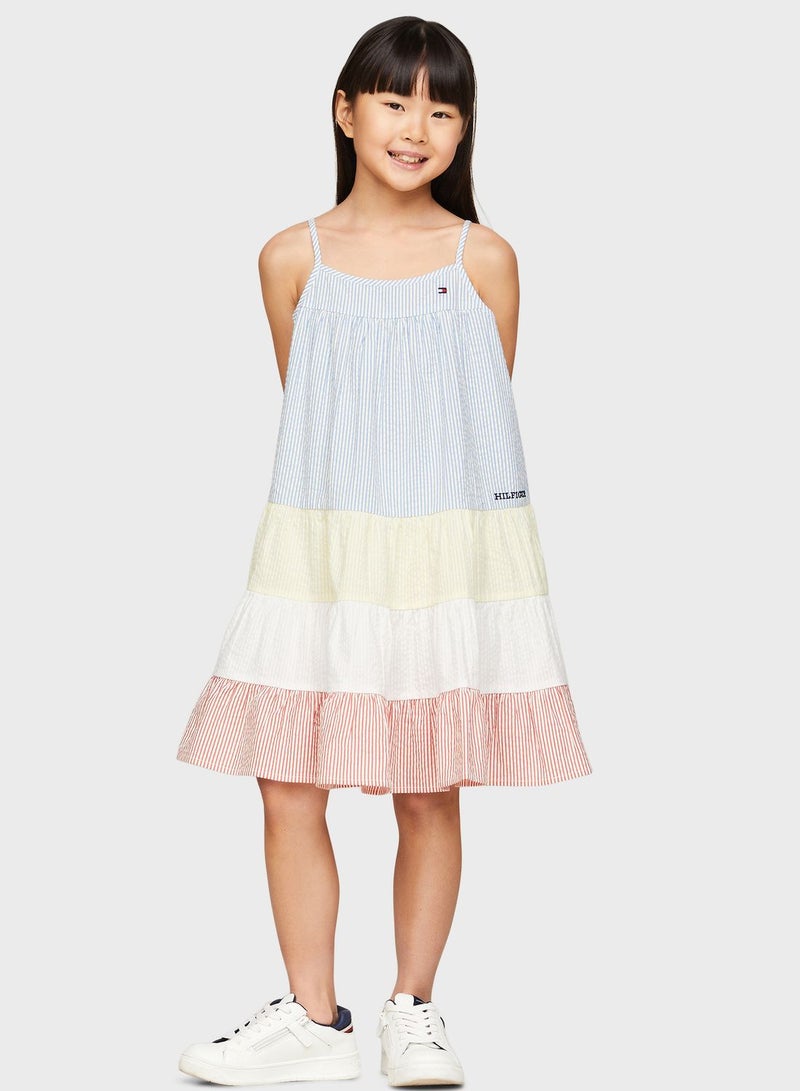 Youth Color Block Dress