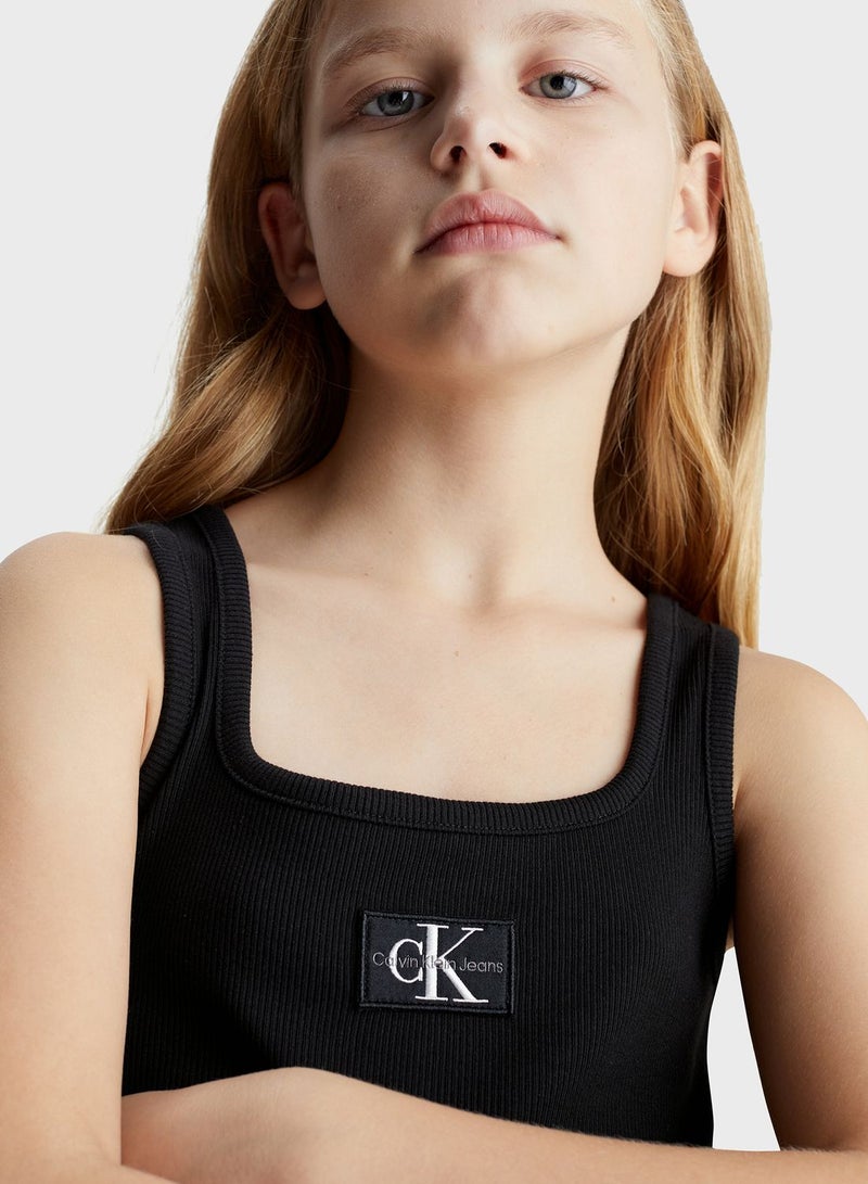 Kids Logo Tank Dress