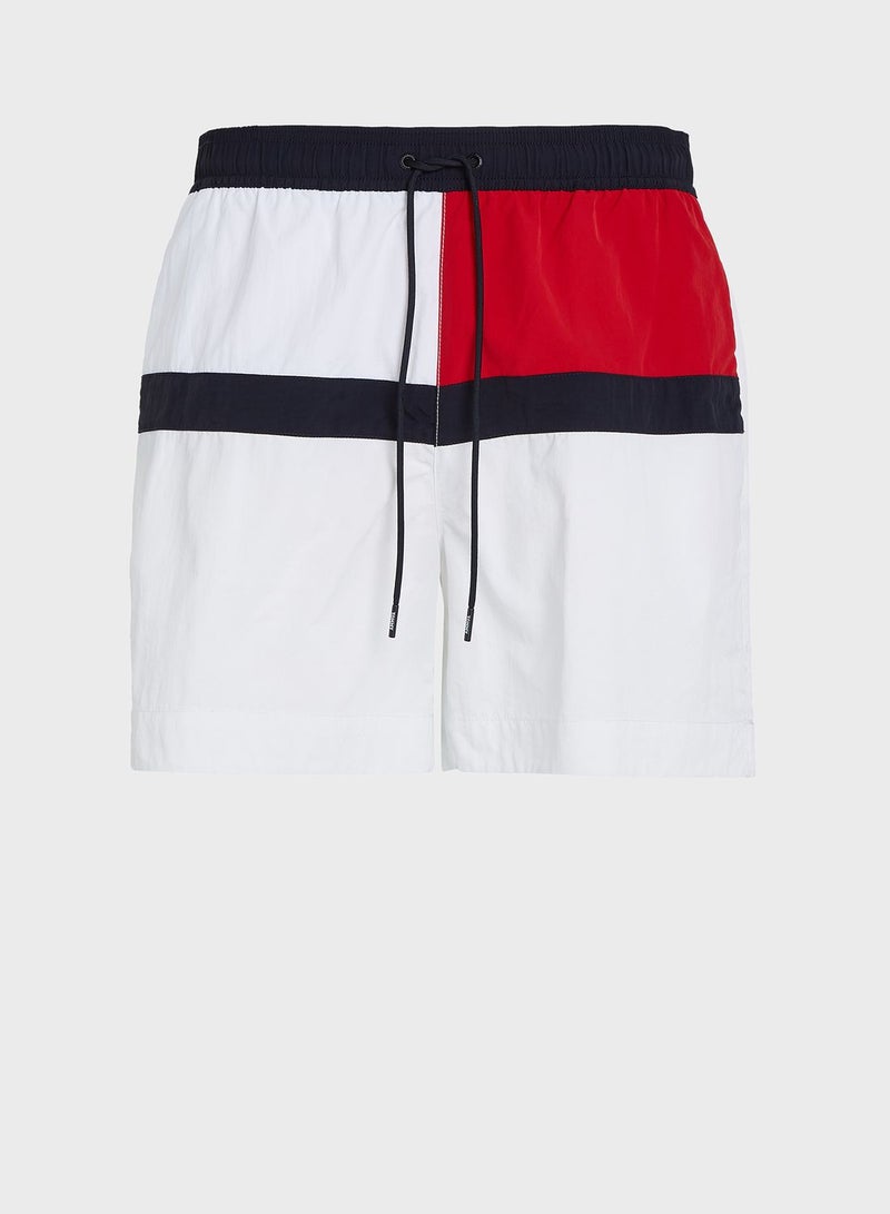 Logo Drawstring Swim Shorts