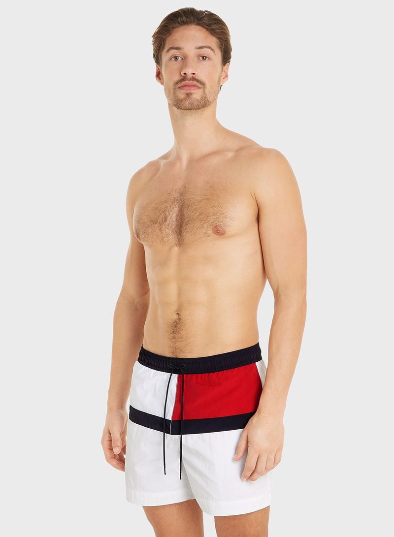 Logo Drawstring Swim Shorts