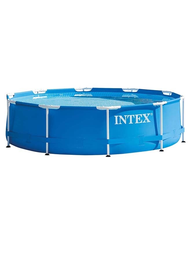 Intex 28200EH 10 Foot x 30 Inch 4 Person Outdoor Metal Frame Above Ground Round Swimming Pool with Easy Set-Up (Pump Not Included)