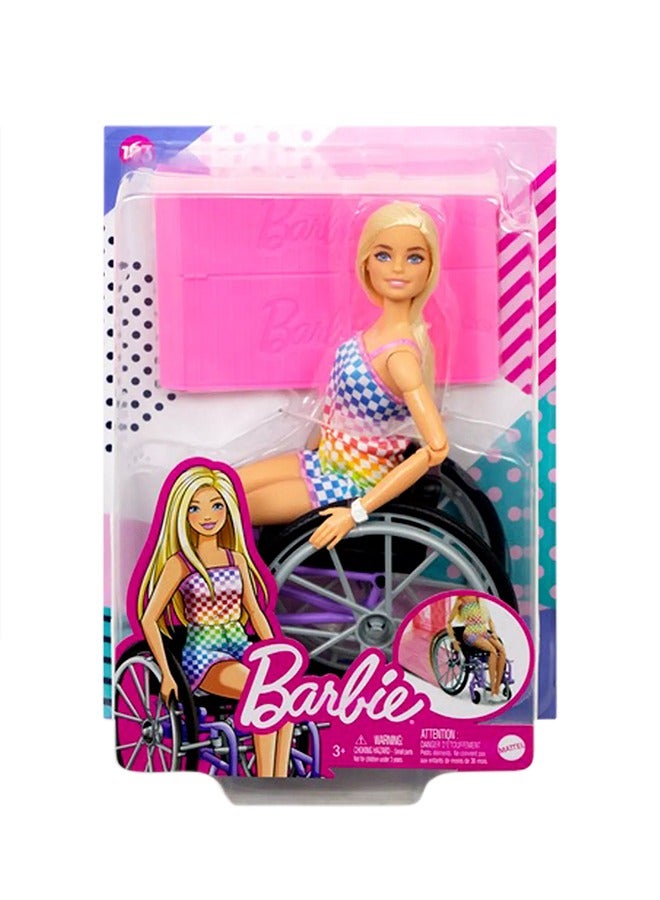 Barbie Fashionistas Doll + Wheelchair