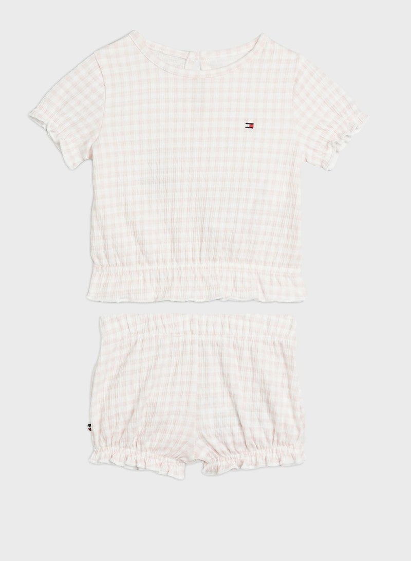 Infant Gingham Top & Shorts Set