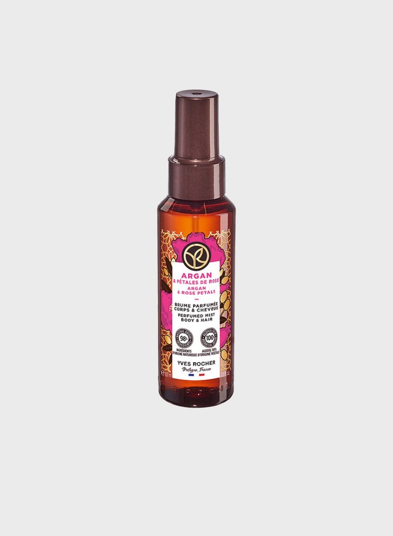 Body And Hair Mist Argan And Rose Petals 100Ml