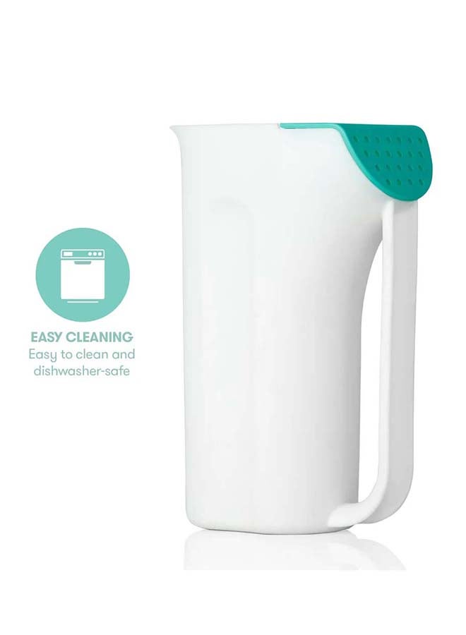 Control The Flow Bath Rinse Cup - White/Teal