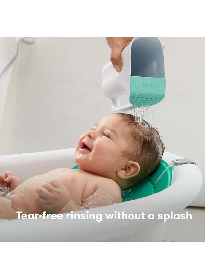 Control The Flow Bath Rinse Cup - White/Teal