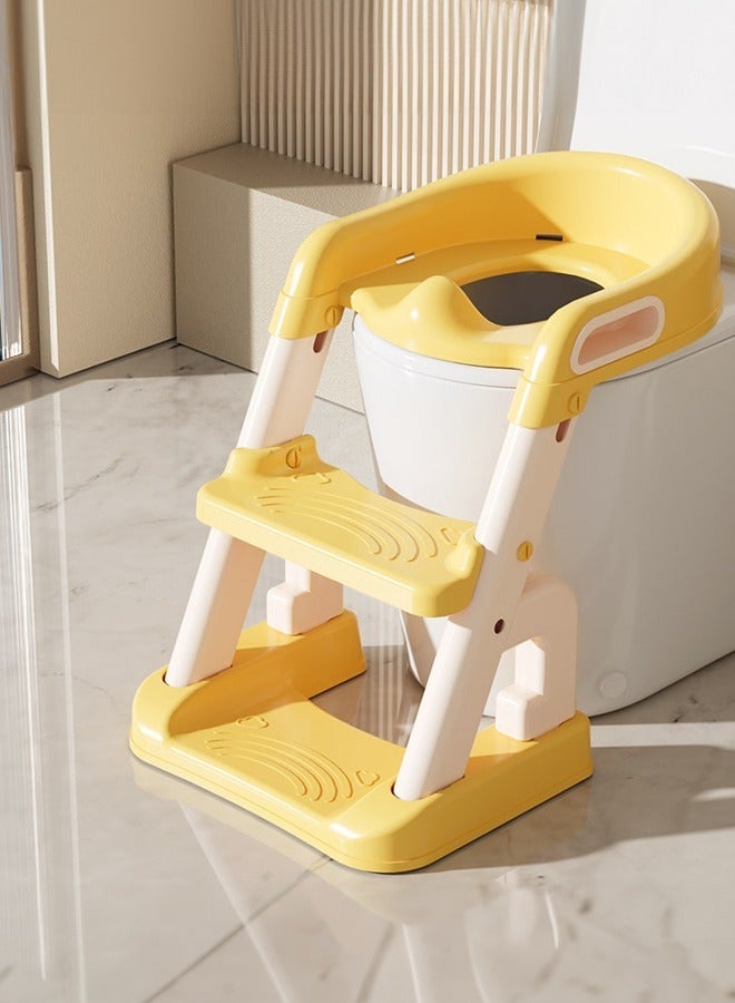 Toddler Potty Training Seat With Step Stool Ladder Comfortable Safe Toilet Seat With Splash Guard