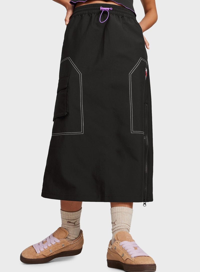 X-Girl Midi Skirt