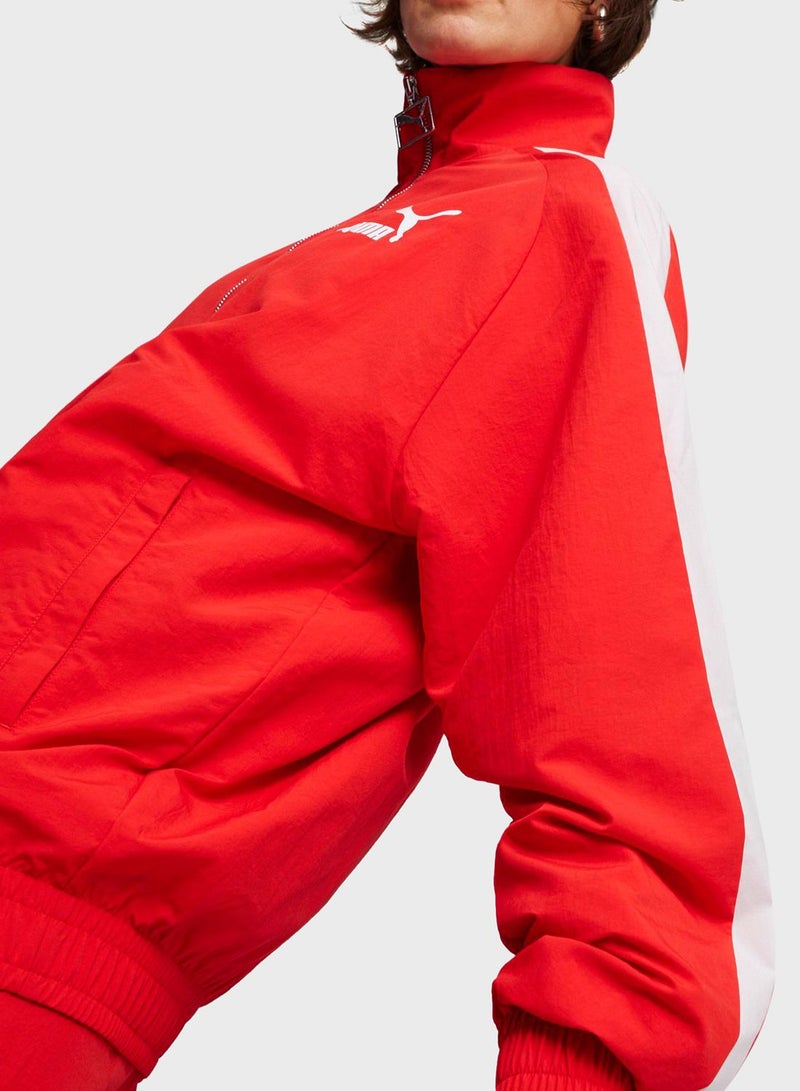 Oversized Woven Track Jacket