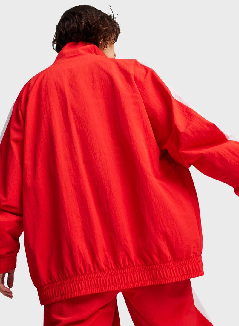 Oversized Woven Track Jacket